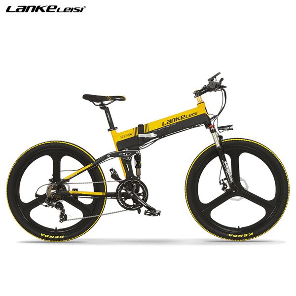 

i quality 26 inch full suspension foldable mountain e-bike electric mountain bike, Silver;blue