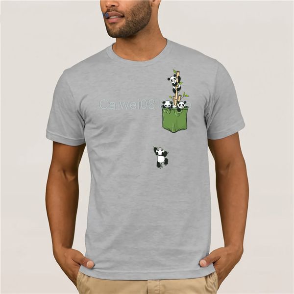 

fashion t-shirt men 2020 brand men shirt pocket pandas summer mens t shirt
