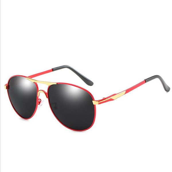 

sunglasses 2021 arrival polarized men uv400 protection from strong sunlight polarize alloy pilot sunwear, White;black