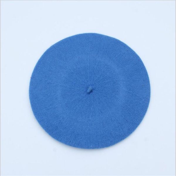 

berets fashion lady summer hat princess women vintage solid color caps female bonnet warm cap, Blue;gray