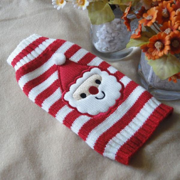 

comfortable dog winter holiday cool cozy cartoon pattern knitwear sweater jacket coat