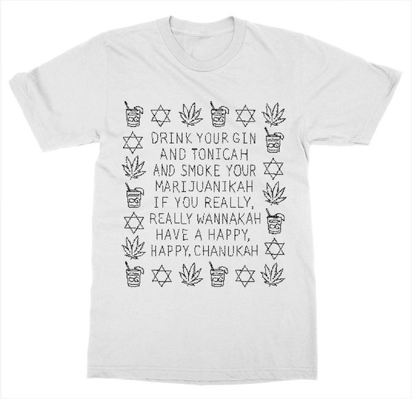 

new 2019 summer casual printing chanukah song merry christmas holiday santa xmas gift funny ugly sweater tee shirt