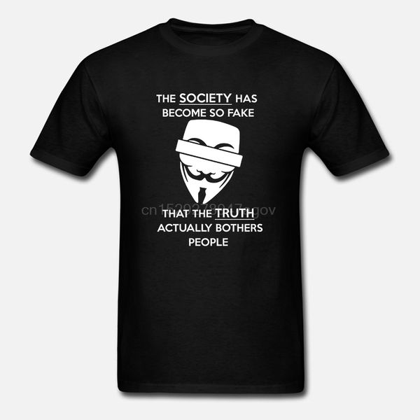 

2020 anonymous quote t shirtsociety funny t shirt hacker v for vendetta for men