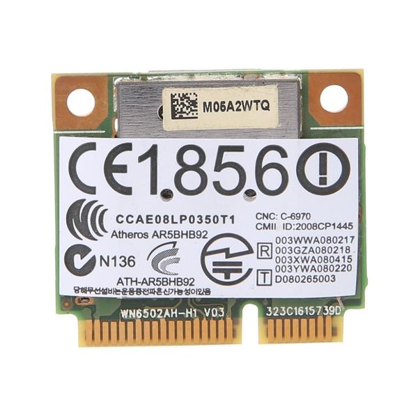 

etworking network cards atheros ar9280 2.4ghz 5ghz wifi network card standard size wlan minipci-express ar5bhb92 for linux hackintosh win