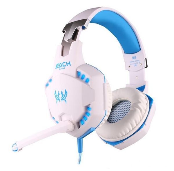 

3color each g2100 gaming headphone vibration function headset with mic stereo bass earphone led light for pc laphigh quality