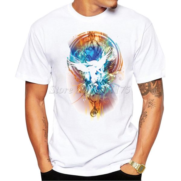 

мужские 2019 красивые ангелы дизайн футболка мальчик прохладный tops hipster printed летняя футболка