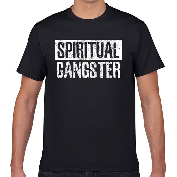 

t shirt men spiritual gangsta meditation enlightenment design black geek cotton male tshirt xxxl