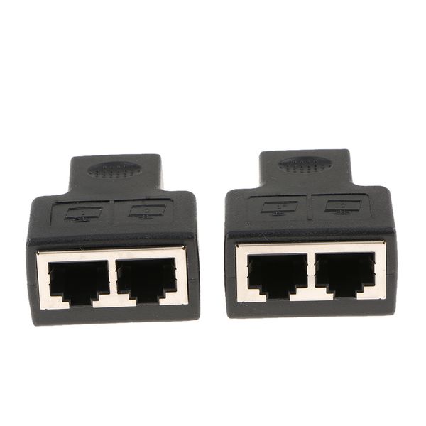 

2 шт rj45 сплиттер адаптер 1 2 женский port splitter connector adapter-2 пакетов