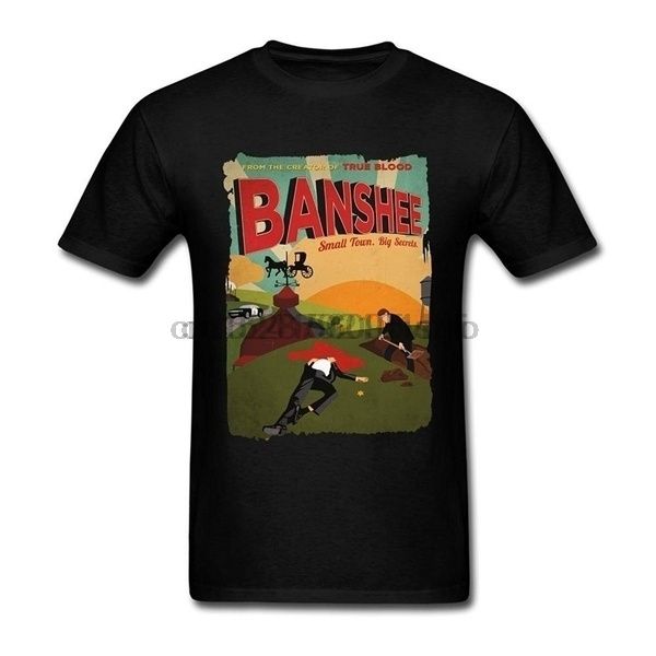 

мужчины banshee tv плакат тенниска хлопка с коротким рукавом футболка