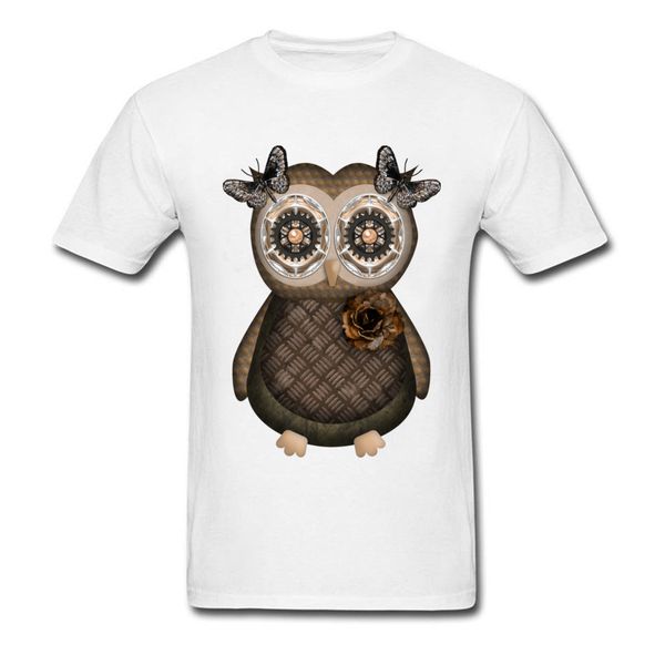 

girl owl fashion short sleeve gift t-shirts 100% cotton o neck men's tees geek sweatshirts summer/autumn drop shipping