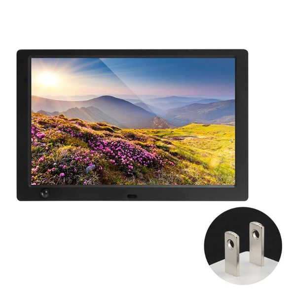 

ips display remote control 1280x800 automatic timer card 10.1 inch alarm clock digital p frame usb high resolution video