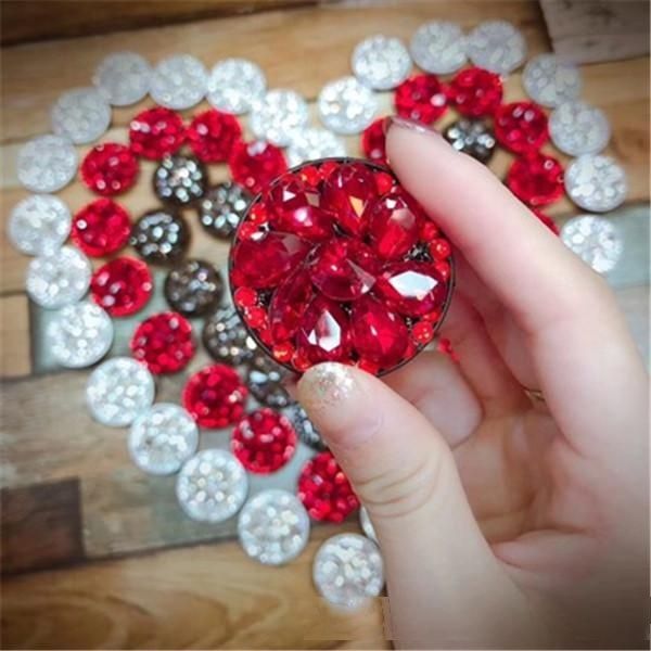 

cgjxs universal expanding cell phone holder 360 degree flower diamond rhinestone holders luxury bracket for iphone x samsung note s9 a8 j4 2