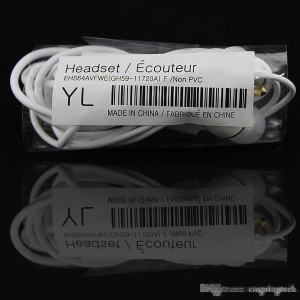 

original earphones 3.5mm earphone in ear stereo headset headphones with mic remote volume control for samsung s6 galaxy s6 s4 s5 note 5