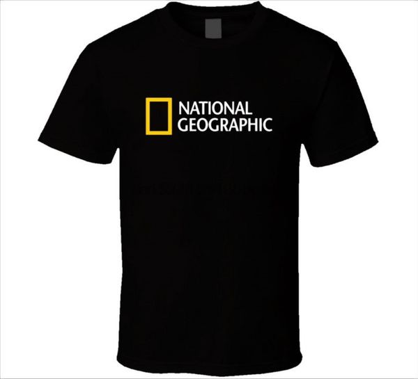

national geographic logo trending design t shirt mens black size s 2xl summer cool funny t-shirt