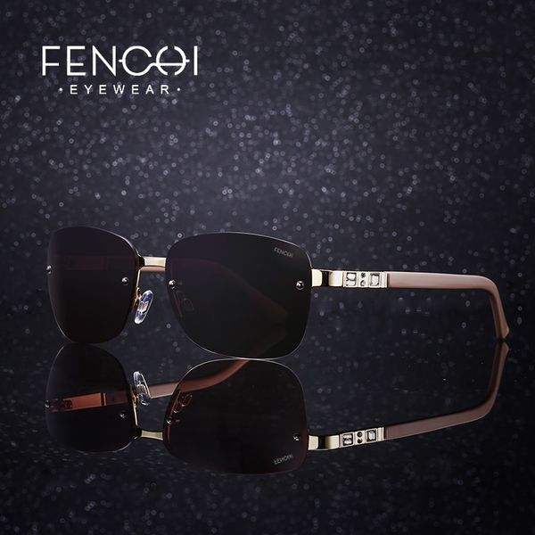 

fenchi new stainless steel polarized sunglasses atmospheric casual sunglasses, White;black