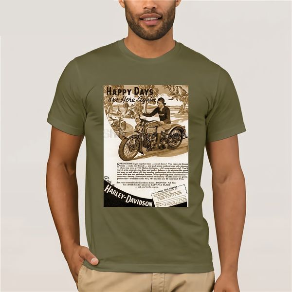 

happy days pd t-shirt fashion design t-shirt funny black men tee shirt cotton ing