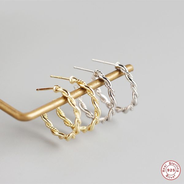 

canner 925 sterling silver luxury hyperbole hiphop big hoops earrings for woman party valentine's day pendientes earring jewelry, Golden;silver