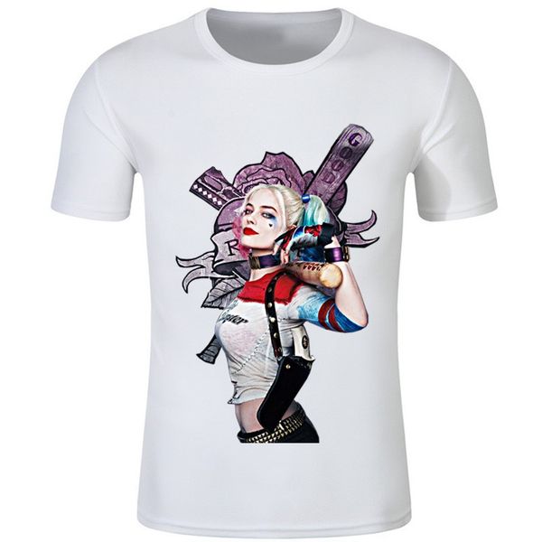 

suicide squad mens harley quinn joker t shirt short sleeve clothes tee male tshirt men cotton t-shirt