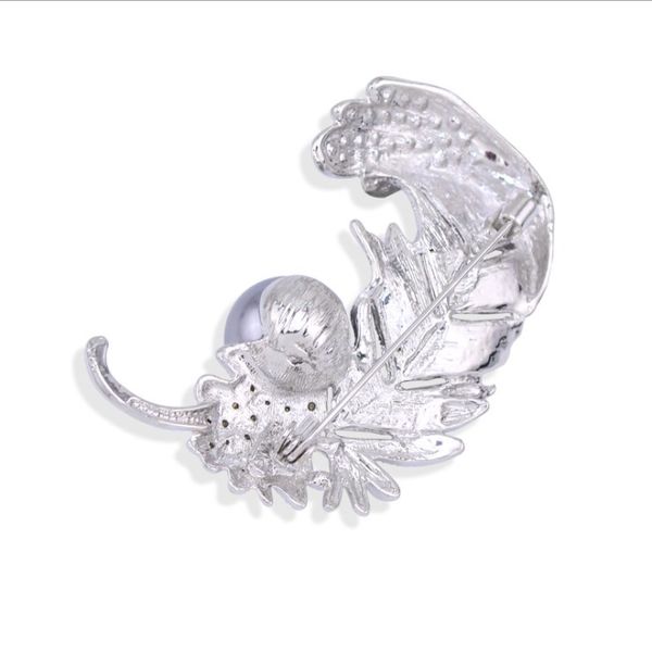 

menÂ womenÂ Â elegantÂ pin rhinestone featherÂ pearl jewelryÂ broochesÂ Â elegantÂ broochesÂ forÂ menÂ andÂ womenÂ Â Â weddingÂ jewelryÂ weddingÂ broo, Gray