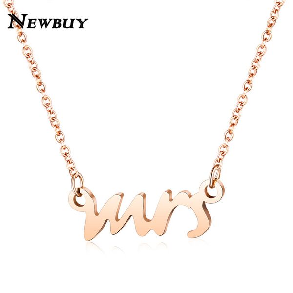 

newbuy 2020 rose gold color choker necklace for women stainless steel link chain necklace female party jewelry, Golden;silver