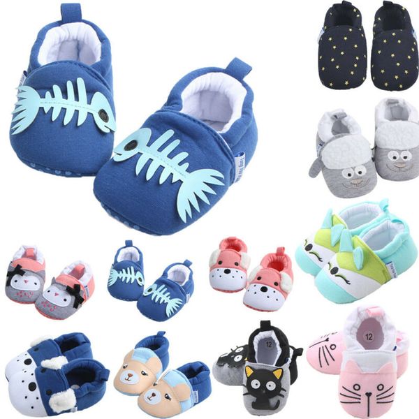 

cute baby shoes newborn toddler baby boy girl crib shoes cartoon animal soft sole non-slip infant