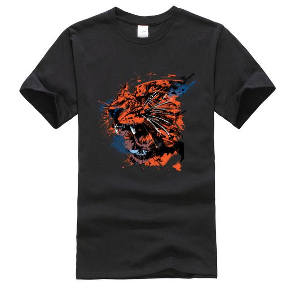

new coming faded tiger camisa t shirt ostern day crew neck custom premium cotton tees for men t shirt classic