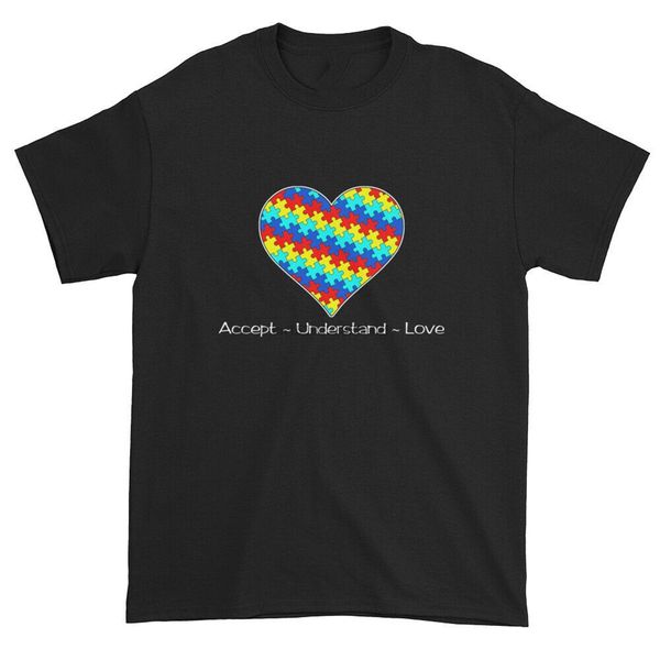 

autism awareness puzzle heart short-sleeve t-shirt new trends tee shirt