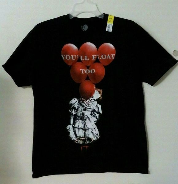 

youll float too it movie pennywise red balloon tee men l xl 3xl new wtag