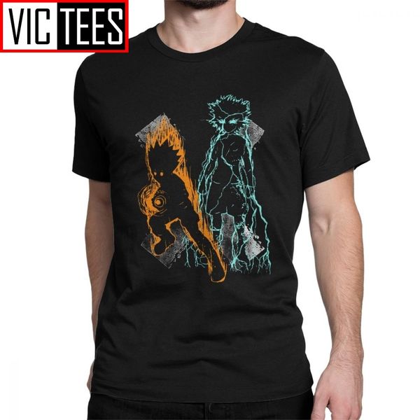 

мужчины готовы бороться hunter x hunter футболки killua zoldyck манга япония hunters hxh хлопок топ tee happy new year t-shirt