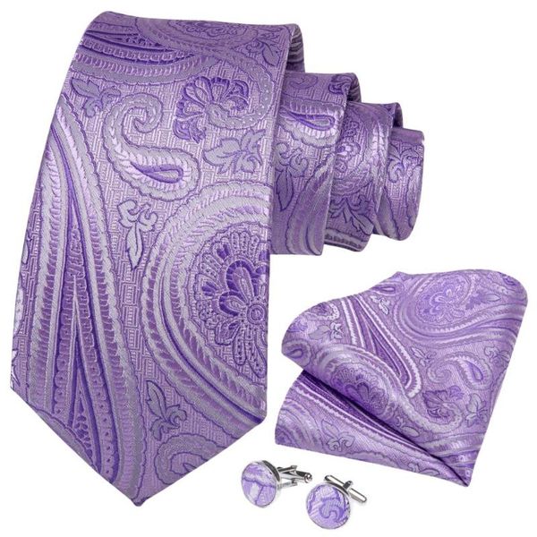 

mens tie purple paisley silk wedding tie for men party business fashion necktie hanky gravata set dibangu new design sjt-7292, Black;gray