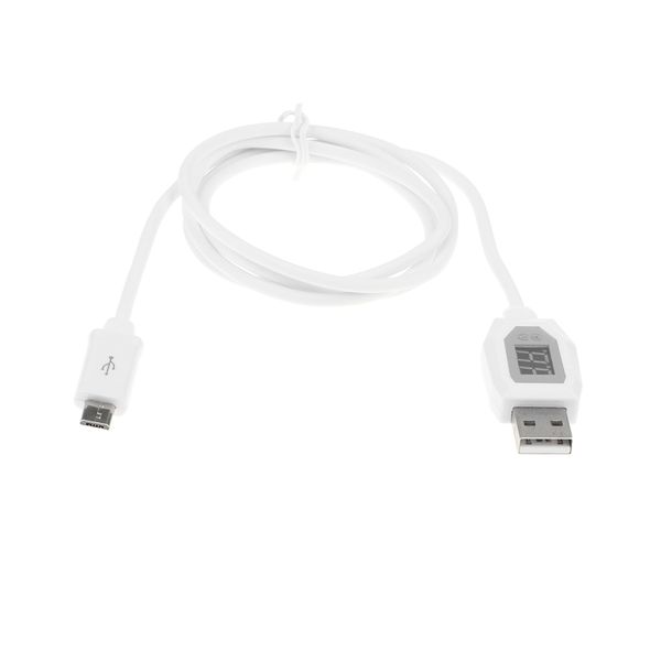 

micro usb кабель fast зарядной кабель с напряжением ток led дисплеем для android телефонов htc