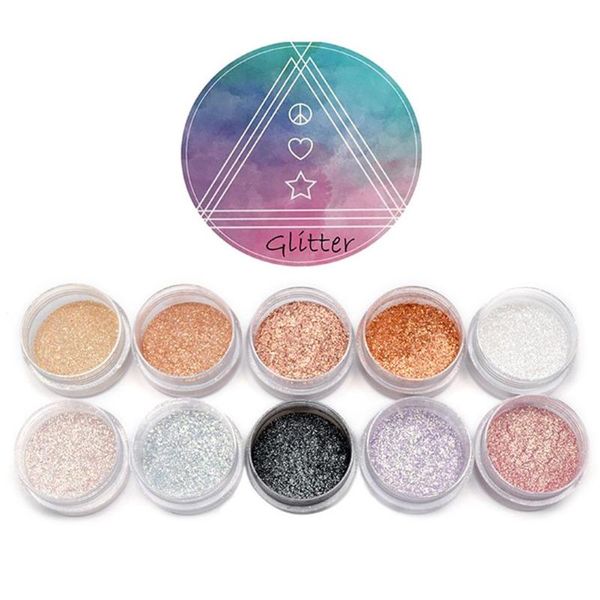 

eye shadow glitter sequins loose powder pearl metallic brightening highlighter