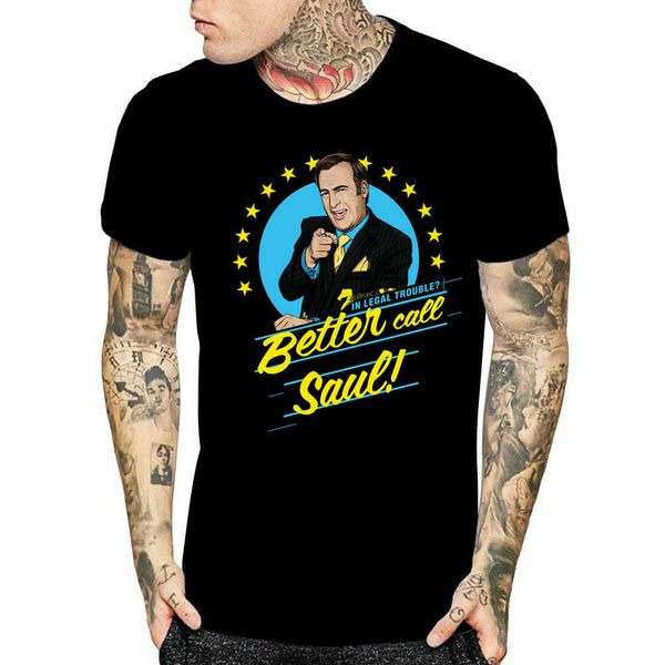 

breaking bad футболки лучше позвони saul goodman телесериал мужчины t-shirt 2019 мужская мода лето горячая улица продажа одежды классные фут