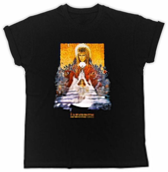 

labyrinth david bowie poster birthday present summer short sleeve black t-shirt mens t shirts 2020 fashion