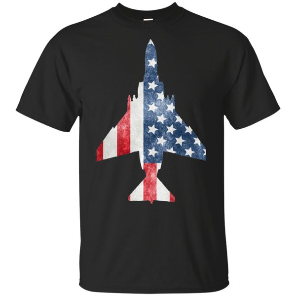 

f-4 phantom american flag military aviation t-shirt black for men-women superior quality tee shirt