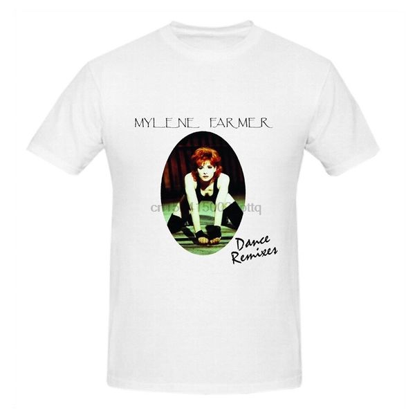 

funny tee casual o neck broadcloth short o-neck mens mylene farmer dance remixes t shirt