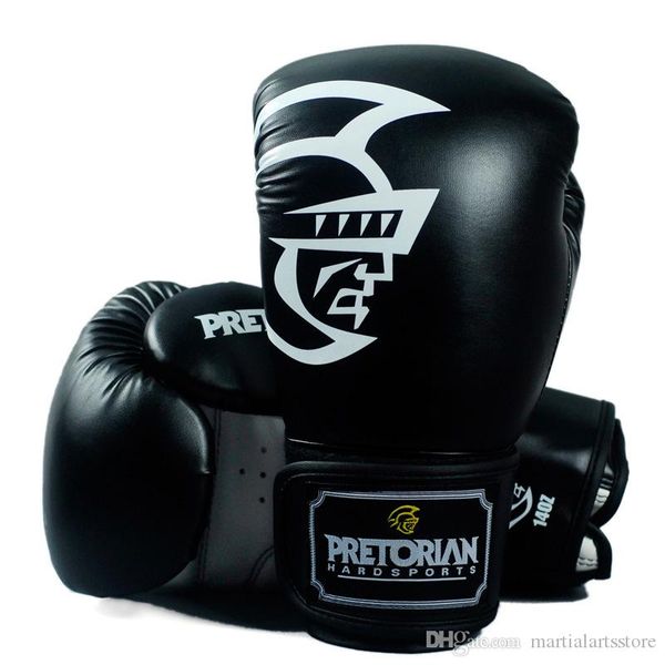 

whole leather boxing glove muay thai winning pink boxing gloves for women, Black