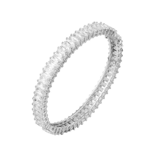 

bangle graybirds luxury rectangle full 54 pieces t cubic zirconia elliptica for fashion lady gifts women gbb001, Black
