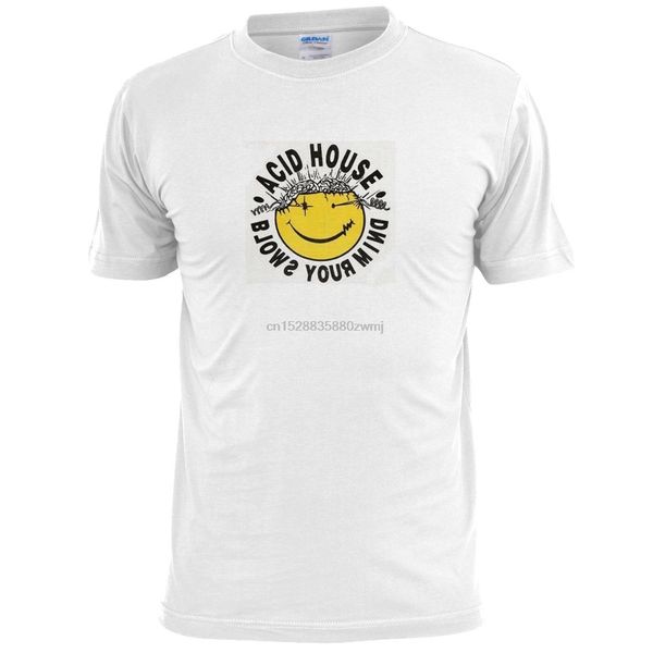 

acid house blows your mind mens t shirt rave party techno drum and bass