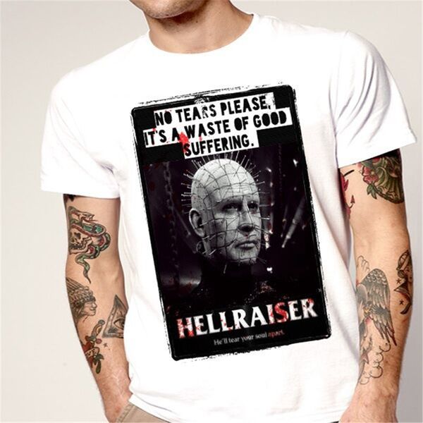 

scarry zombie t shirt hellraiser t shirt horror halloween freddy krueger loose fit tee shirt