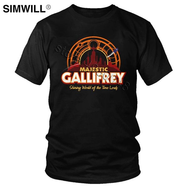 

fashion majestic gallifrey t shirt classic urban eco cotton graphic tee men's short sleeve o-neck oversize t-shirt gift