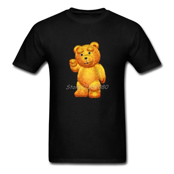 

popular lazzy teddy bear t shirt kpop t-shirts cotton 3xl short sleeve men t-shirt