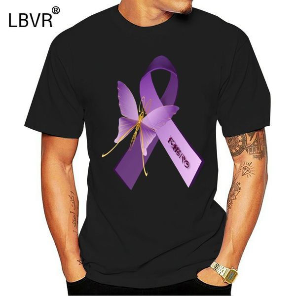 

fibro fibromyalgia awareness ribbon men t-shirt o-neck fashion casual print t shirt
