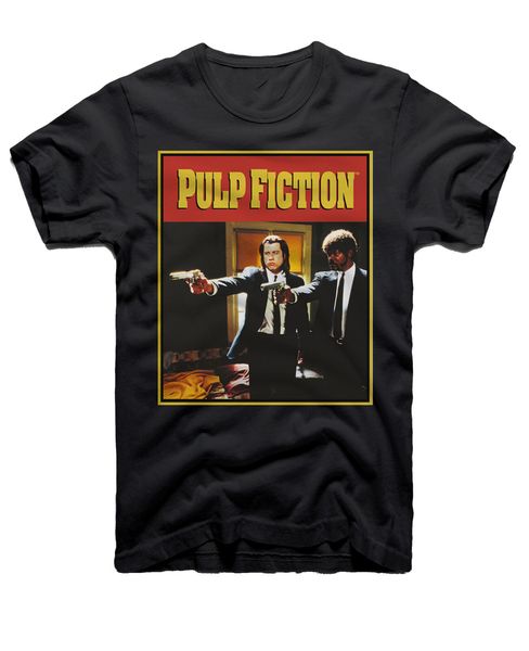 

pulp fiction jules vincent gun aim t-shirt mens tee shirt brand fashion