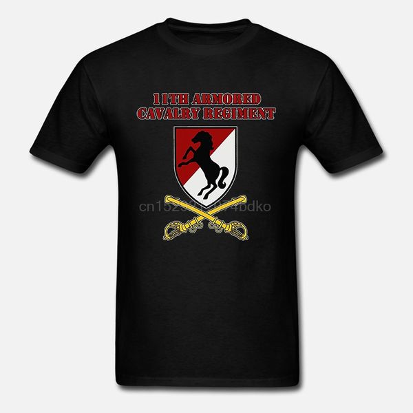 

printed summer style tees male fitness brand clothing11th armored cavalry regiment - for 11th acr vets t-shirt
