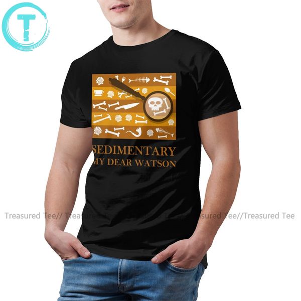

раковины футболка осадочные уотсон футболка printed мужчины tee shirt 100 процент хлопка с коротким рукавом футболки