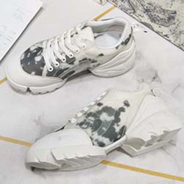 

2020 новых женщины повседневной обуви папа тапки платформа сапоги париж женской мода обувь платформа спорт печать v41, Black