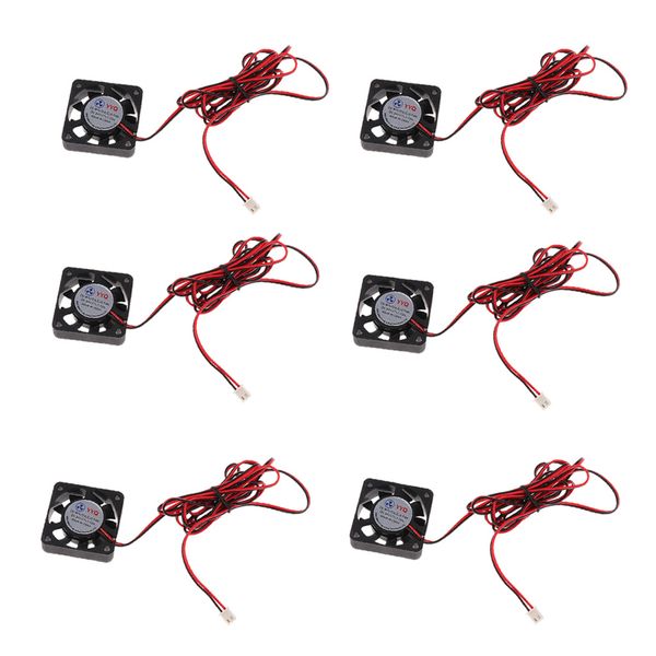 

6pcs молчит 24v 40mmx40mmx10mm 4010 dc бесщеточный вентилятор охлаждения для 3d принтера