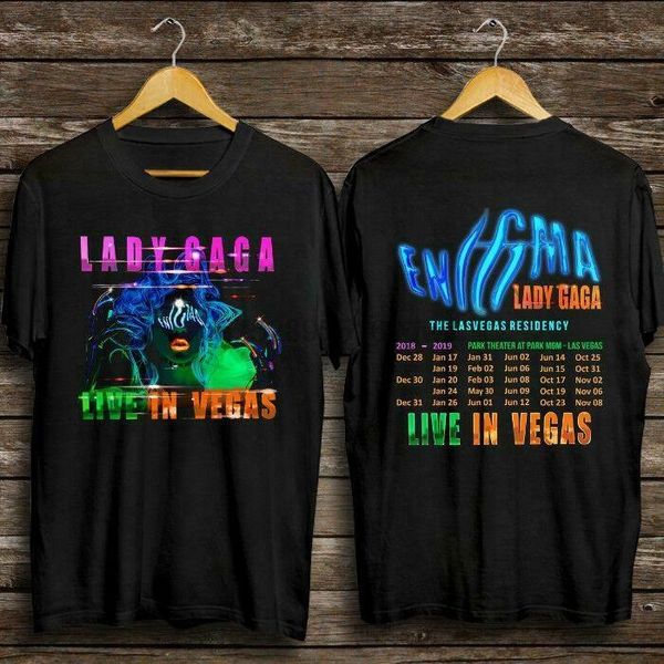 

new lady gaga live in vegas 2018-2019 тур новый unisex сша размер t-shirt en1