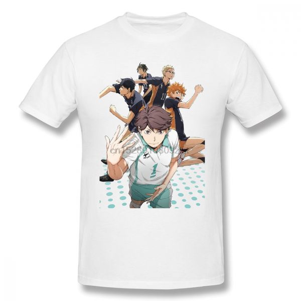 

tsukishima kei haikyuu anime summer t shirt couples men t-shirts o-neck cotton big size short sleeve tees shirts homme